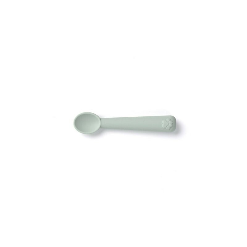 Set de masa, Jane, Din silicon, 2 piese, Cu bol si lingurita, BPA Free, Mint
