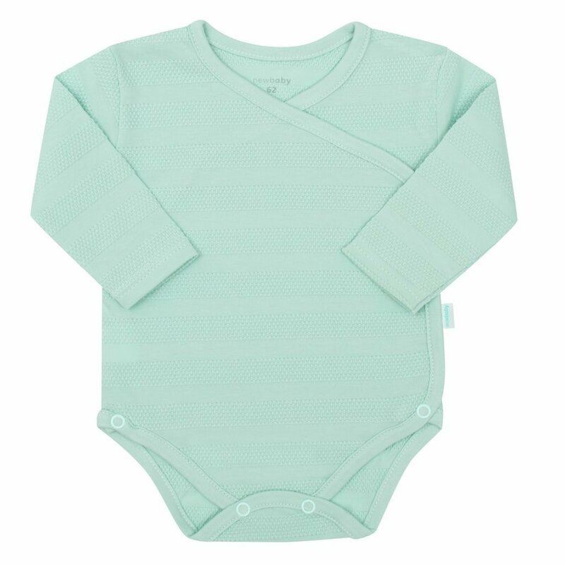 Set pentru bebe, New Baby, I AM, 7 piese, Cu botosei, jacheta maneca lunga, caciulita, body cu maneca lunga, pantalonasi si salopeta cu botosei si manusi, 100% bumbac, Marime 56, 0-3 luni, Mint