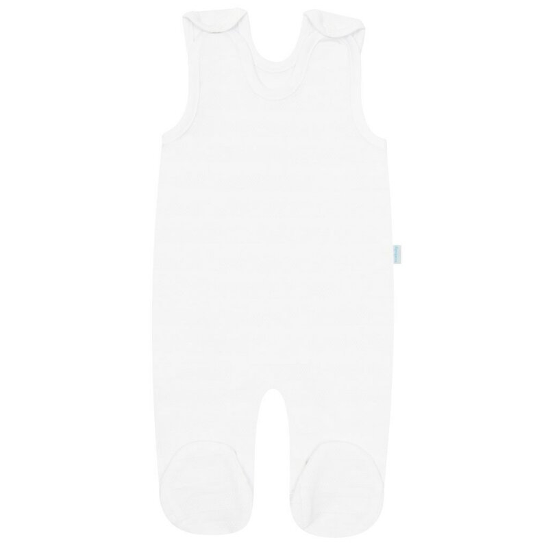 Set pentru bebe, New Baby, I AM, 7 piese, Cu botosei, jacheta maneca lunga, caciulita, body cu maneca lunga, pantalonasi si salopeta cu botosei si manusi, 100% bumbac, Marime 56, 0-3 luni, White
