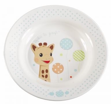 Set pentru masa melamina Girafa Sophie baloane cutie cadou