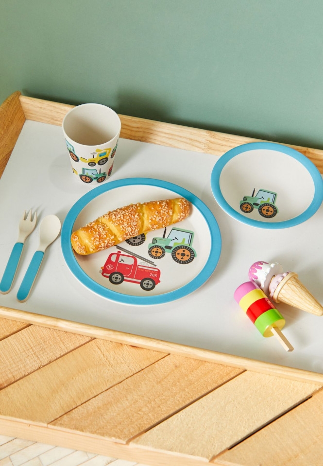 Set tacamuri din bambus Transport
