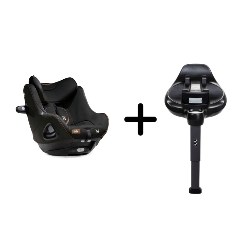 Set scaun auto rotativ i-Size Joie i-Harbour Signature Eclipse, 40-105 cm + Baza i-Size i-Base Encore, testat ADAC si certificat R129, Joie