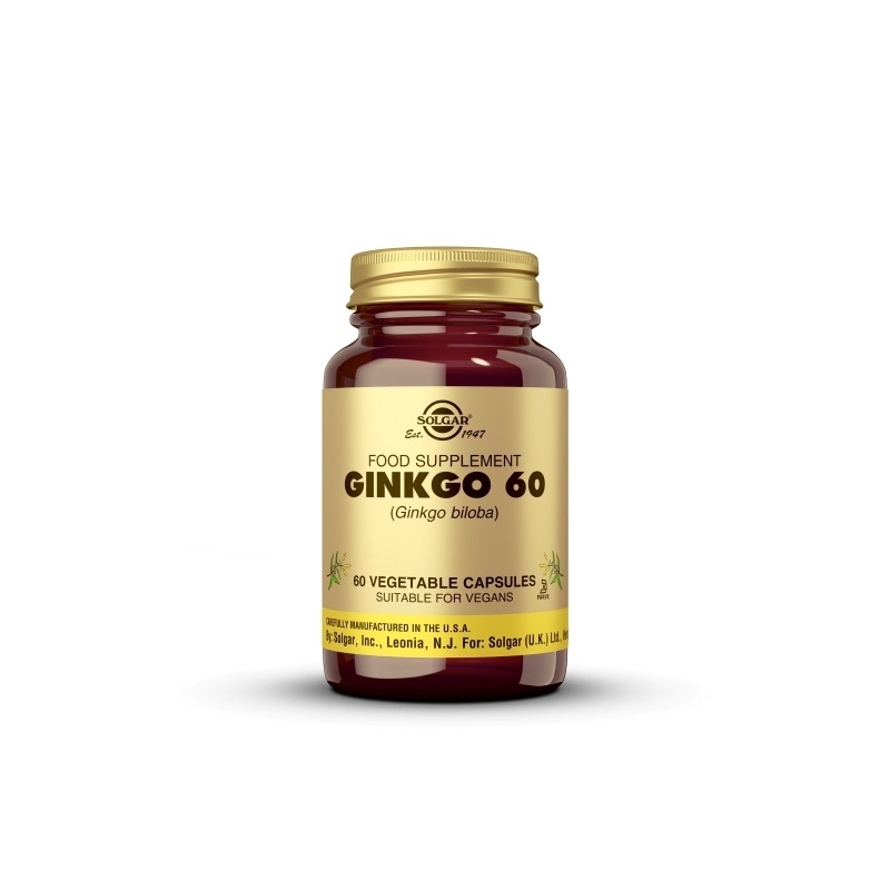 Ginkgo 60, 60caps.veg, Solgar