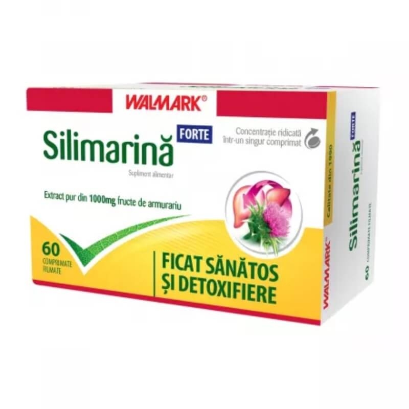 Silimarina Forte, 1000 mg, 60 comprimate, Walmark