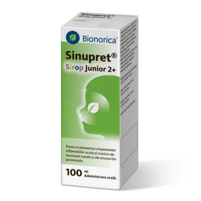 Sinupret Junior 2+ sirop, 100 ml, Bionorica