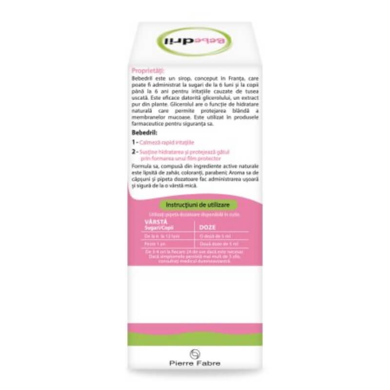 Sirop Bebedril tuse uscata, 125 ml, Pierre Fabre