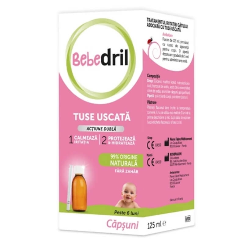 Sirop Bebedril tuse uscata, 125 ml, Pierre Fabre