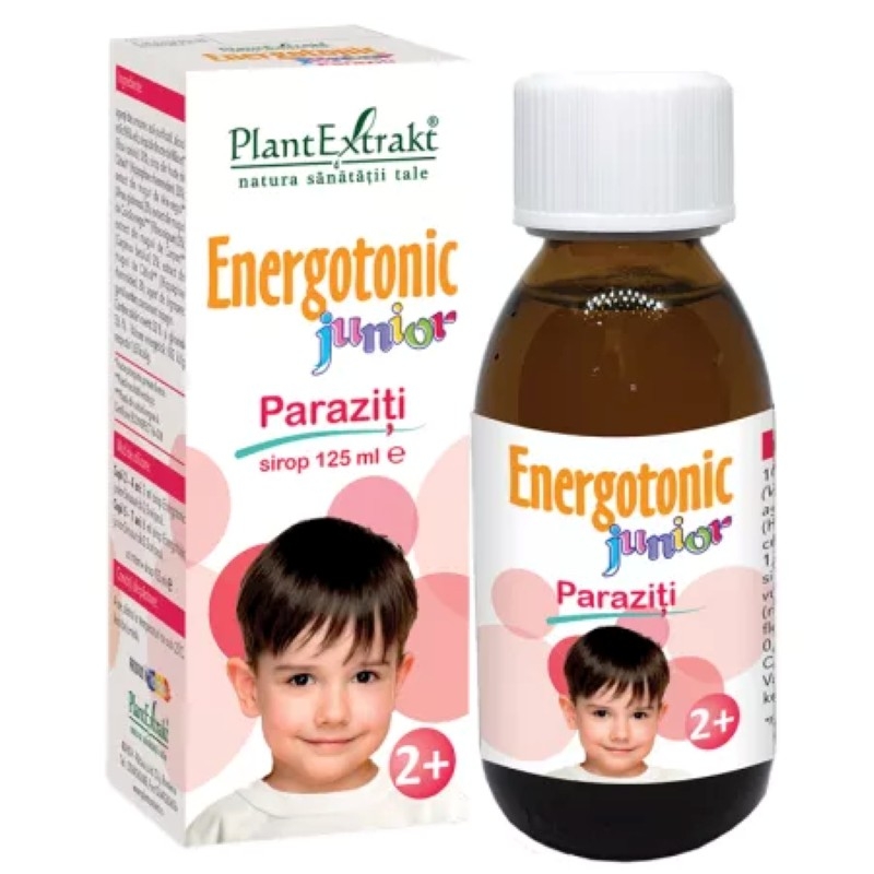Sirop Energotonic Junior Paraziti, 125 ml, Plantextrakt