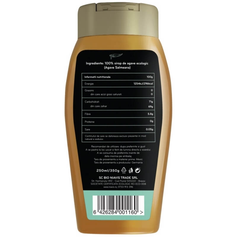 Sirop de agave light ecologic, 350 g, Niavis
