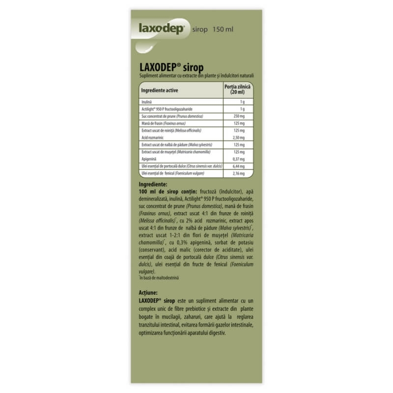 Sirop pentru copii Laxodep, 150 ml, Dr. Phyto Sirop pentru copii Laxodep, 150 ml, Dr. Phyto