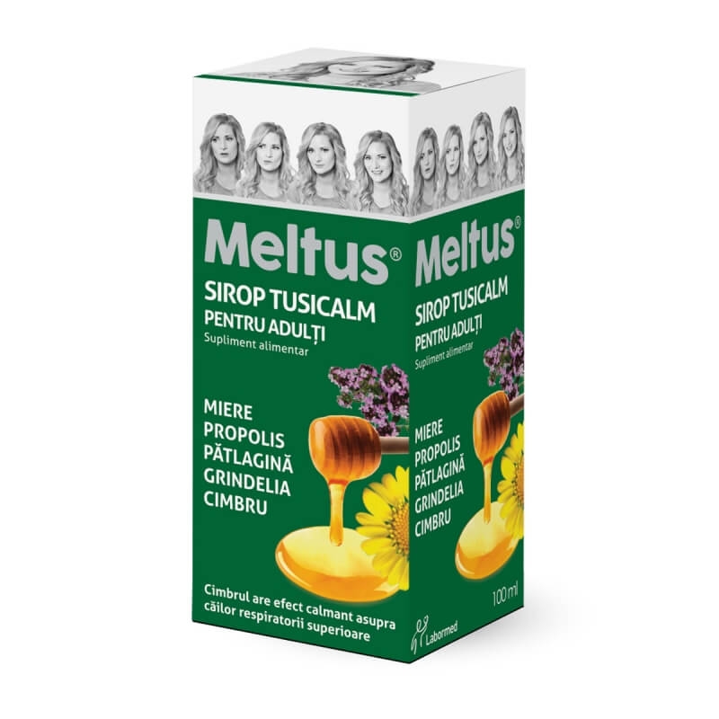 Sirop Tusicalm pentru adulti Meltus, 100 ml, Labormed