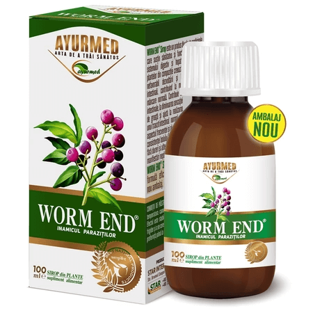 Sirop Worm End 100 ml, Ayurmed