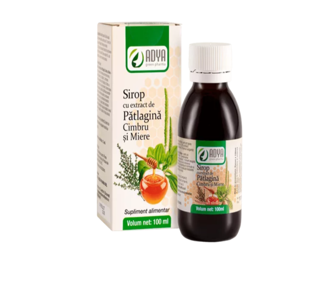 Adya - Sirop cu patlagina, cimbru si miere 100ml