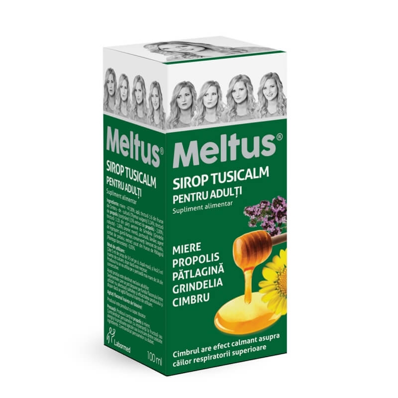 Sirop Tusicalm pentru adulti Meltus, 100 ml, Labormed