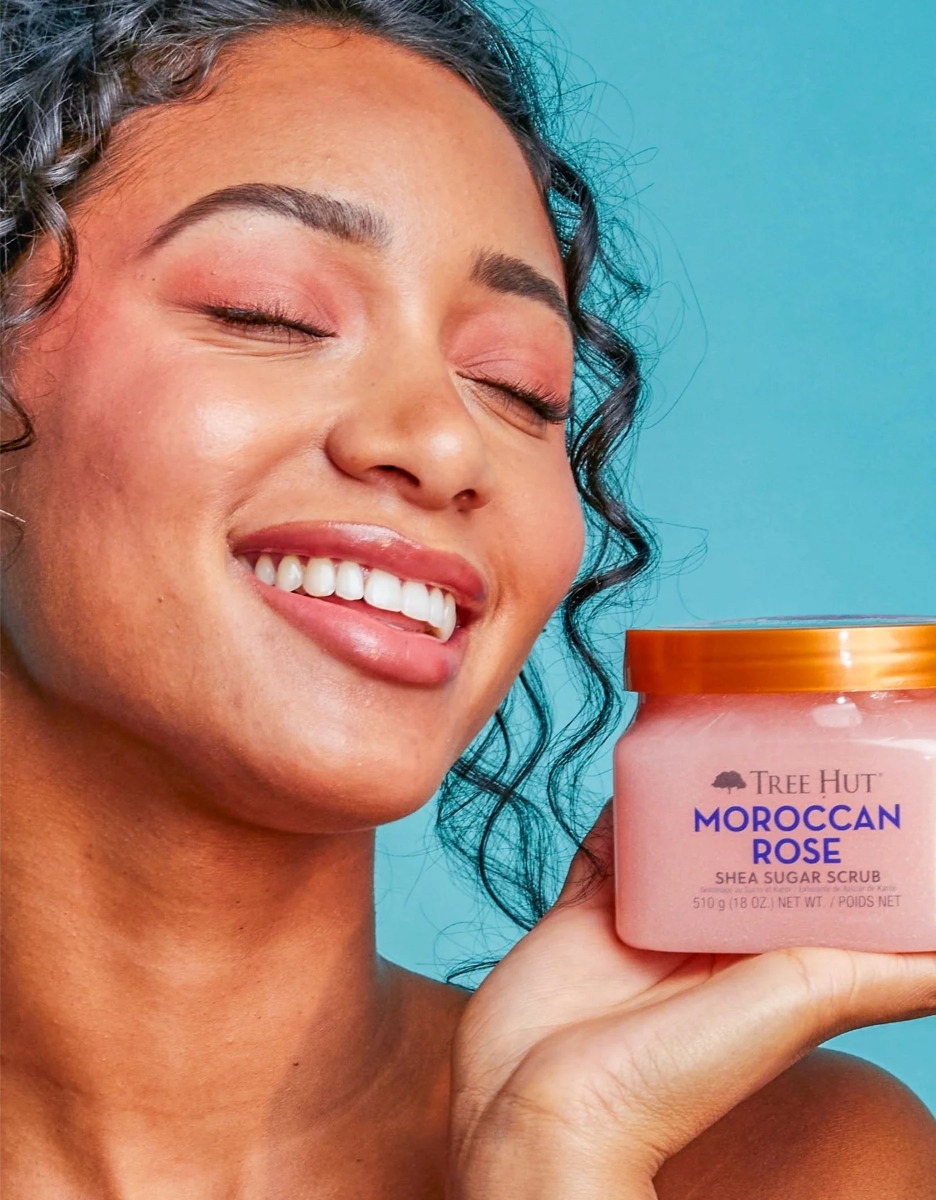 Shea Sugar Scrub Moroccan Rose Tree Hut, 510 g, GNC