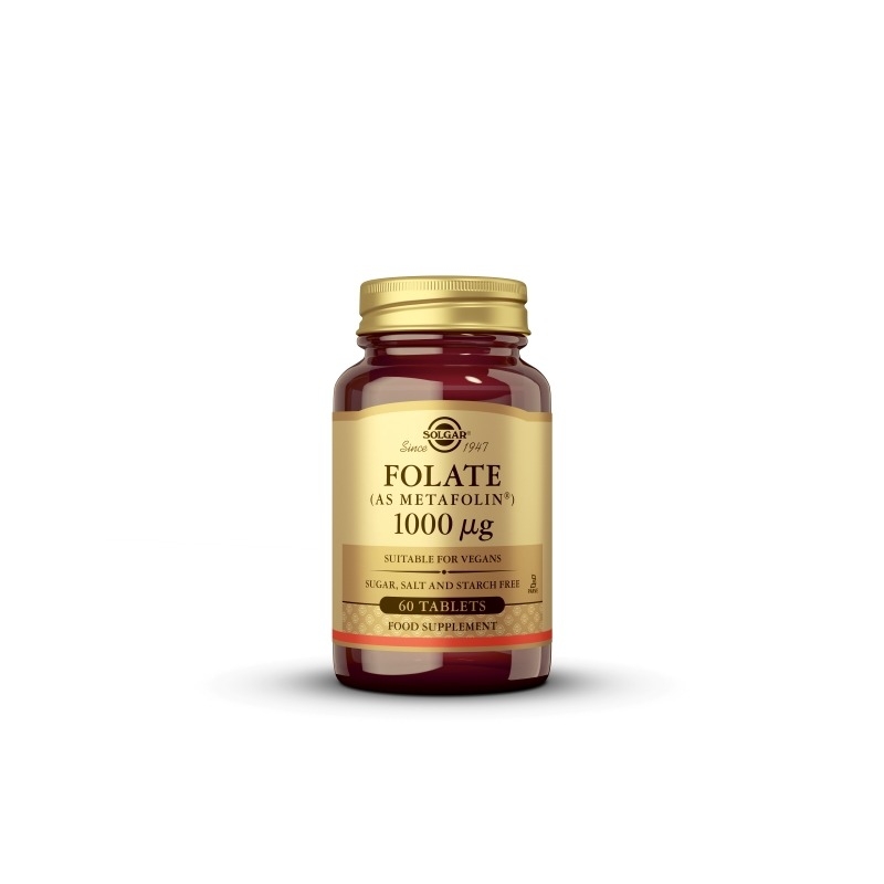 Acid folic Folat, 1000mcg 60tb, Solgar