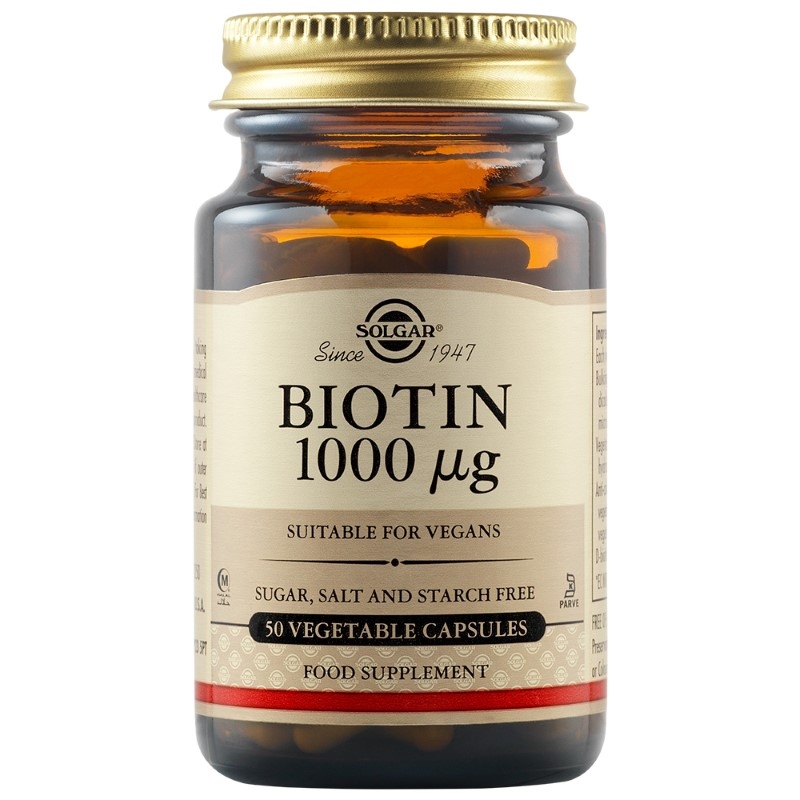 Biotin, 1000mcg 50caps.veg, Solgar