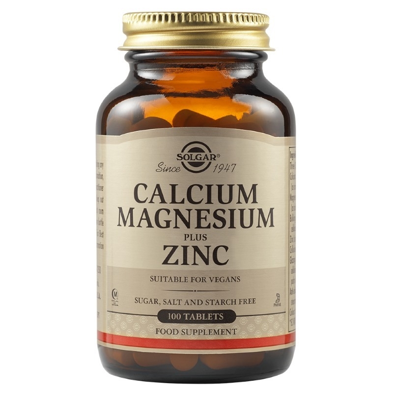 Calciu magneziu zinc, 100tb, Solgar