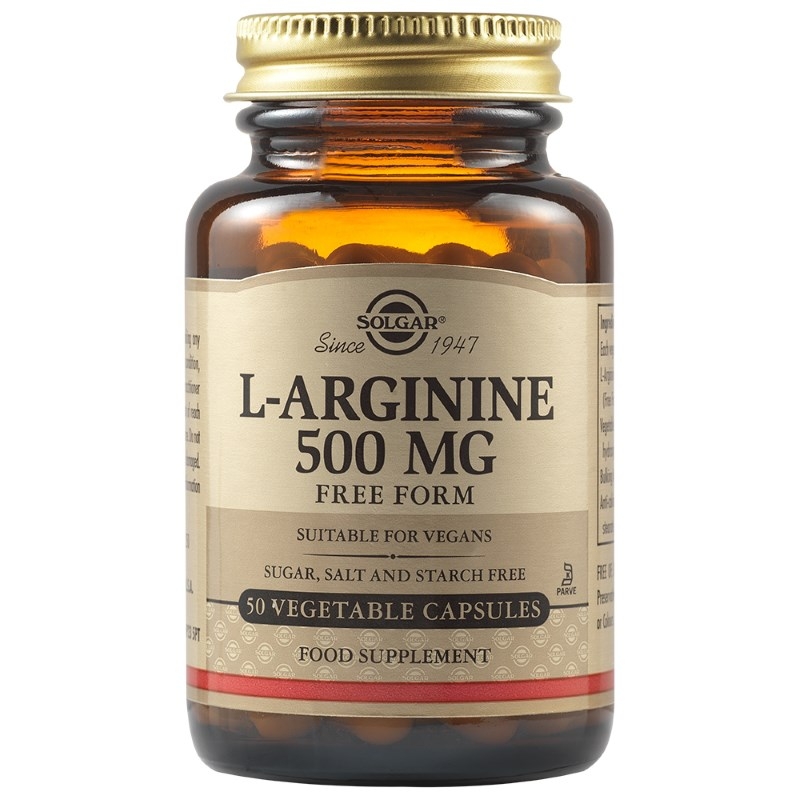 L-Arginina, 500mg 50caps.veg, Solgar