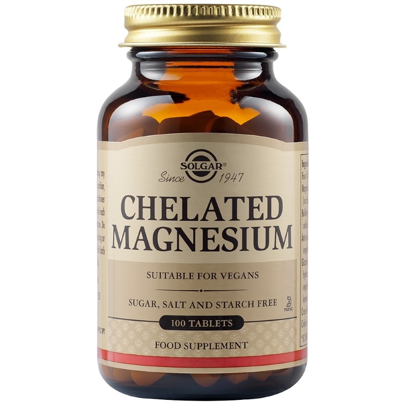 Magneziu chelat, 100mg 100tb, Solgar