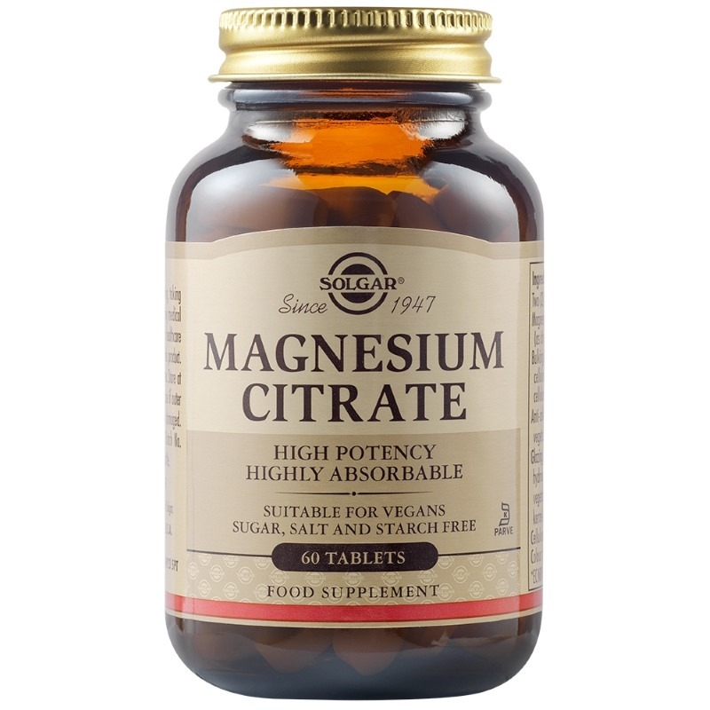 Magneziu citrat, 200mg 60caps, Solgar