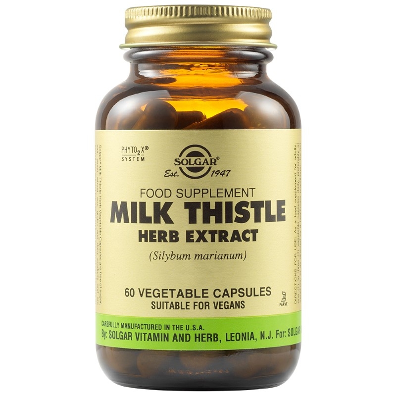 Milk Thistle extract de armurariu, 60caps.veg, Solgar