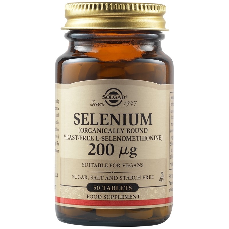Selenium, 200mcg 50tb, Solgar 