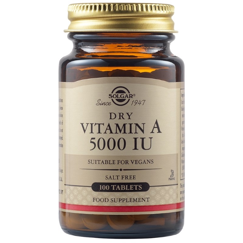 Vitamin A, 5000UI 100tb, Solgar