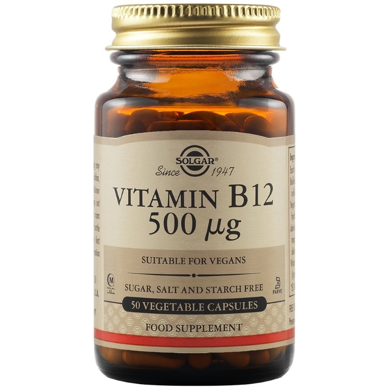 Vitamina B12, 500mg 50caps.veg, Solgar