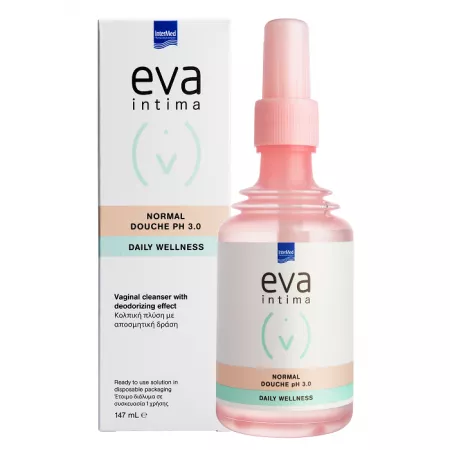 Solutie de curatare vaginala Eva Intima Normal Douche pH 3.0, 147 ml, Intermed