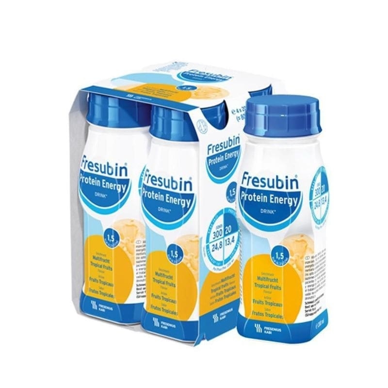 Solutie nutritiva orala cu aroma de fructe tropicale Fresubin Protein Energy, 200 ml, 4 flacoane, Fresenius Kabi