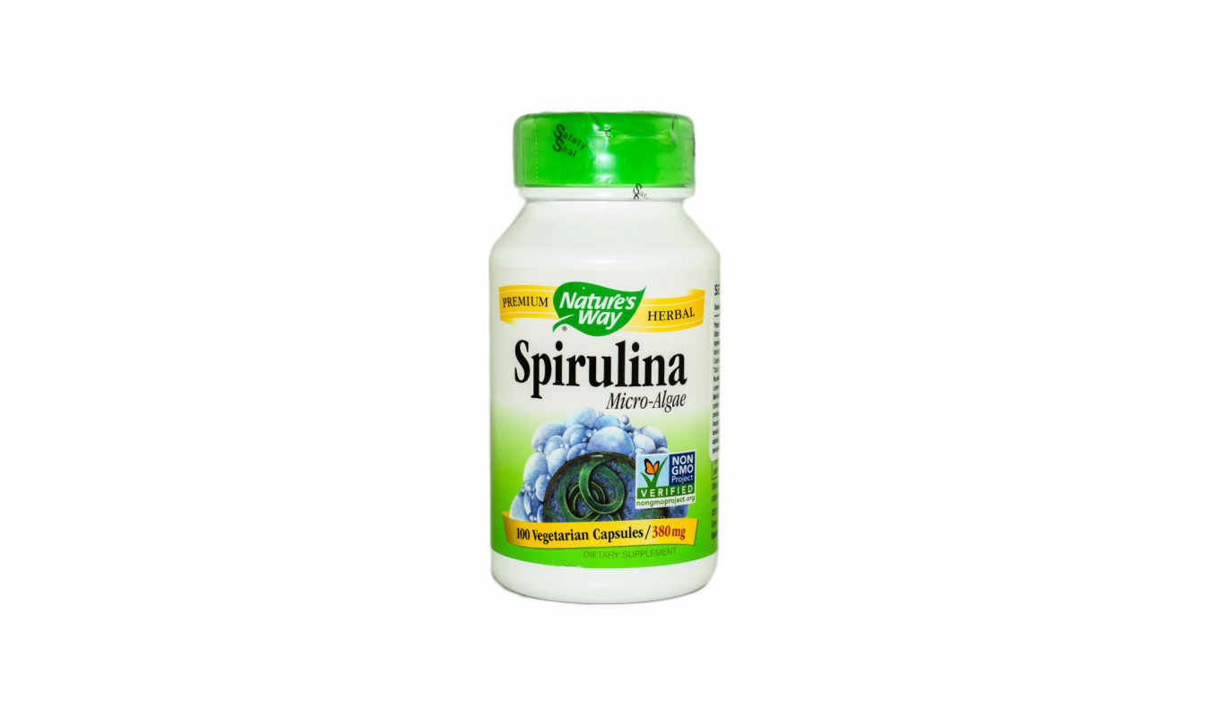 Spirulina Micro Algae 380 mg Natures Way, 100 capsule, Secom