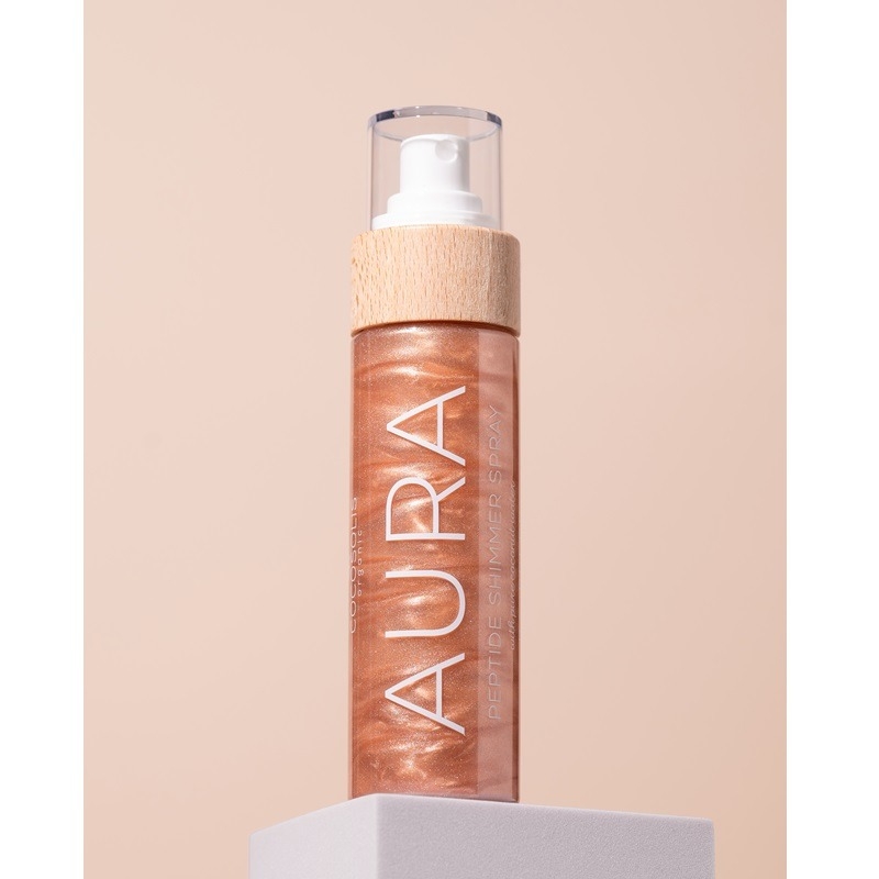 Spray cu peptide pentru fata, corp si par Aura Peptide Shimmer, 100 ml, Cocosolis