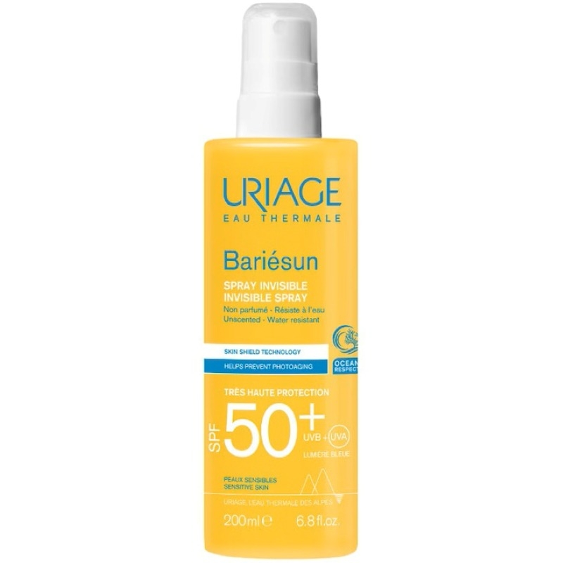 Spray invizibil fara parfum SPF 50+ Bariesun, 200 ml, Uriage