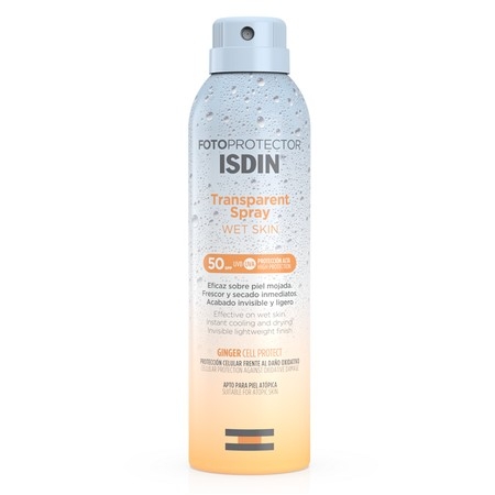 Spray transparent de protectie solara Fotoprotector Wet Skin, SPF 50, 250 ml, Isdin Spray transparent de protectie solara Fotoprotector Wet Skin, SPF 50, 250 ml, Isdin