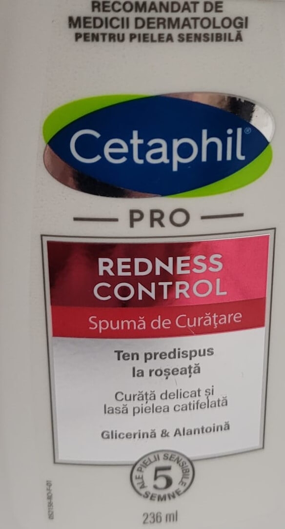 Spuma de curatare Redness Control PRO, 236 ml, Cetaphil