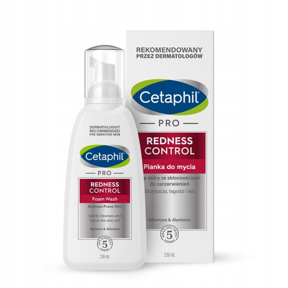 Spuma de curatare Redness Control PRO, 236 ml, Cetaphil