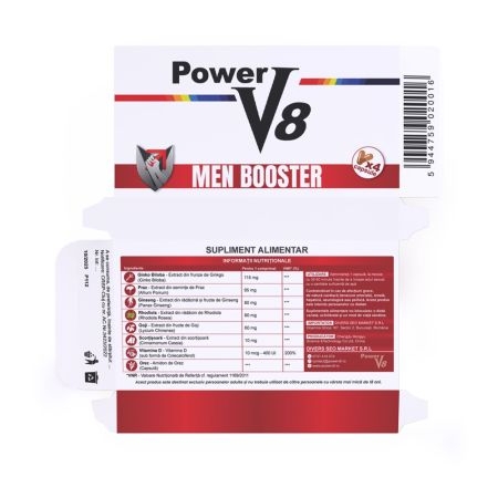 Men Booster, 4 capsule, Power V8