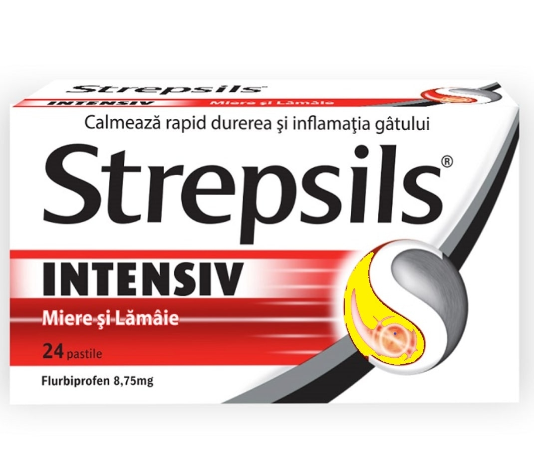 Strepsils® Intensiv Miere si Lamaie 8,75mg x 24 pastile