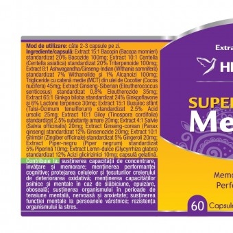 Herbagetica - Super Memorie 60caps