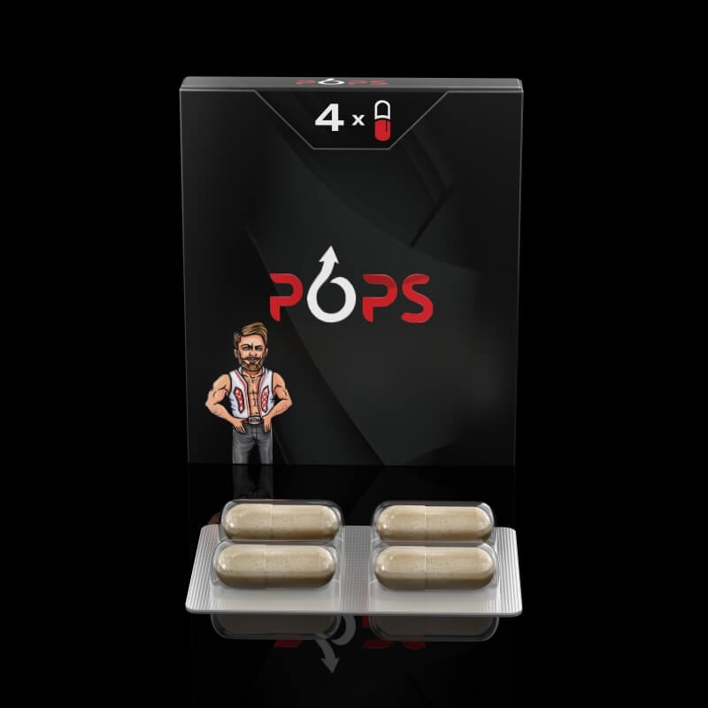 Supliment alimentar pentru potenta, 4 capsule, Pops