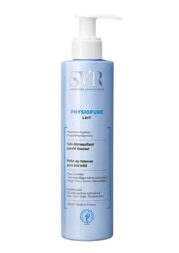 Lapte demachiant pur si bland Physiopure, 200 ml, Svr