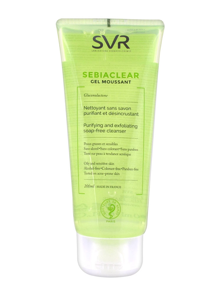 Gel spumant de curatare Sebiaclear, 200 ml, Svr