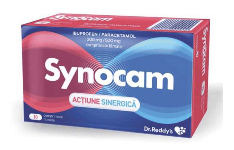 Synocam, 200 mg/500 mg, 10 comprimate filmate, Dr. Reddys