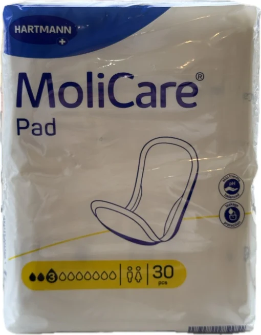 Tampoane absorbante incontinenta 3 picaturi MoliCare Pad, 30 buc, Hartmann