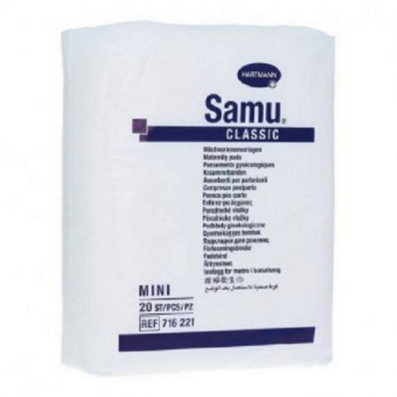 Tampoane absorbante postnatale, Samu Classic Mini, 20 bucati, Hartmann