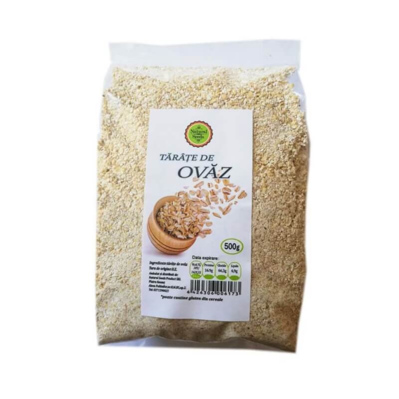 Tarate de ovaz, 500 g, Natural Seeds