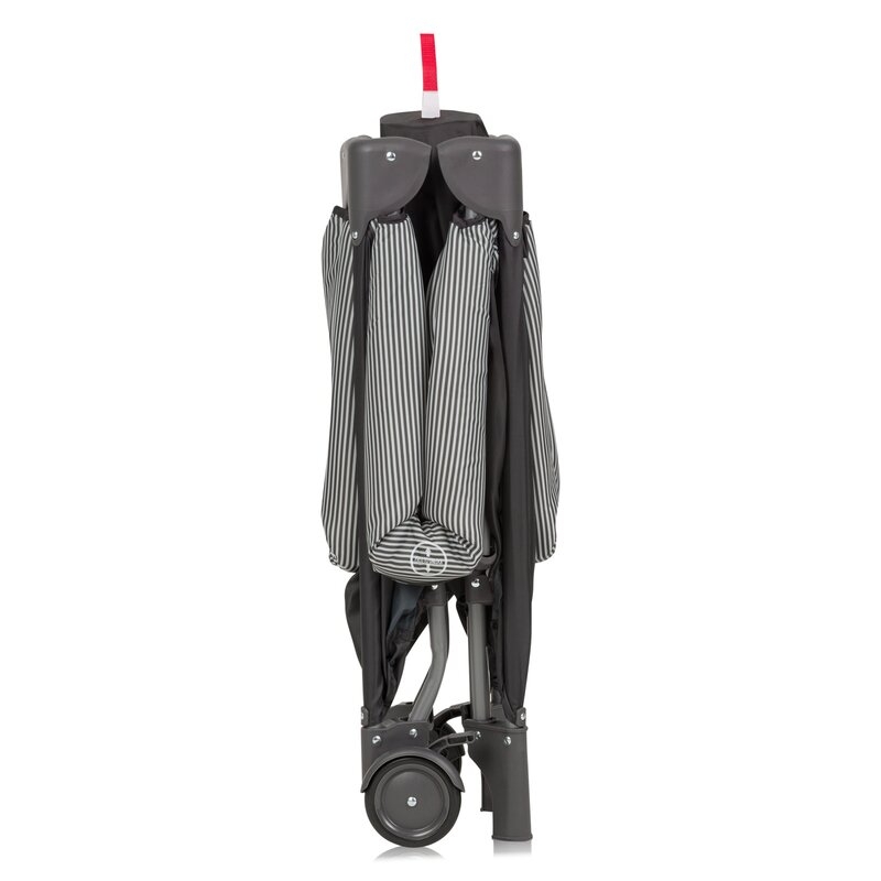 Tarc de joaca copii, Lionelo, Bonnie, Pana la 15 kg, 100 x 100 cm, Pliere compacta, Include geanta de transport, Din plasa, Cu intrare laterala cu fermoar, Cu roti, Cu salteluta din spuma, Conform cu EN12227, Gri inchis