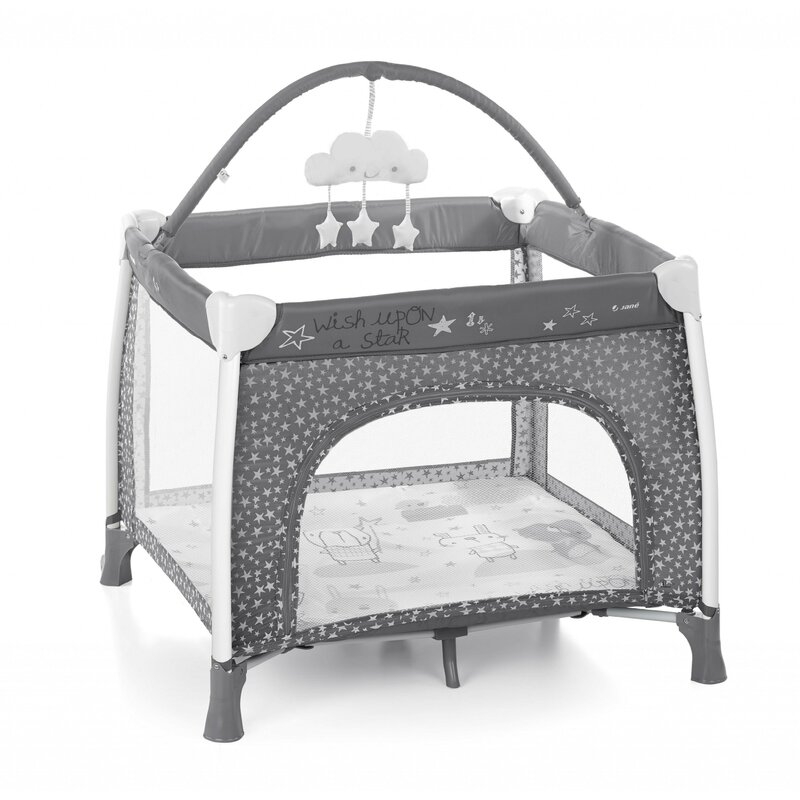 Tarc de joaca, Jane, Travel Fun, Cu arcada cu jucarii, Geanta de transport, 98x101x80 cm, Star