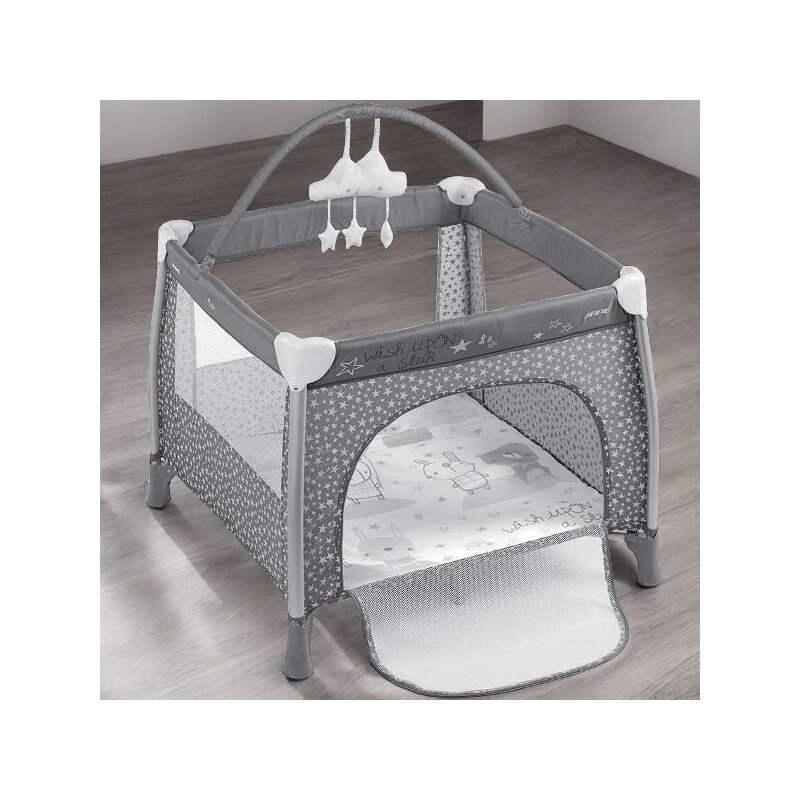 Tarc de joaca, Jane, Travel Fun, Cu arcada cu jucarii, Geanta de transport, 98x101x80 cm, Star